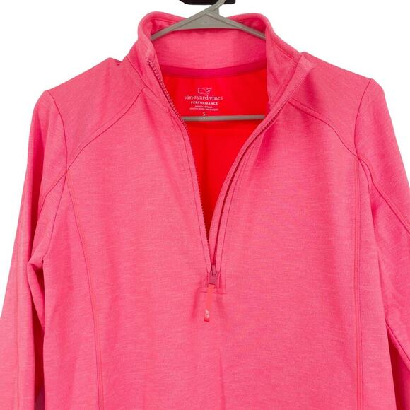 Vineyard Vines Performance 1/4 Zip Pullover Pink Size Small Womens - Picture 4 of 8